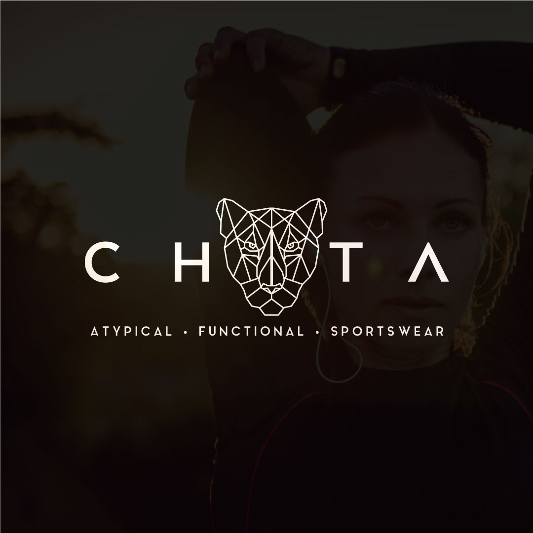 Line Art animal Chita Online Logo Design