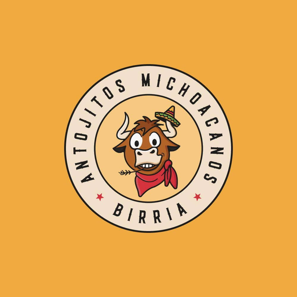 Happy Bull Logo for mexican food